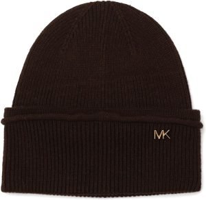 Michael Kors Womens Exposed Seam Cuff Hat, Stylish Fashion Accessory for Winter