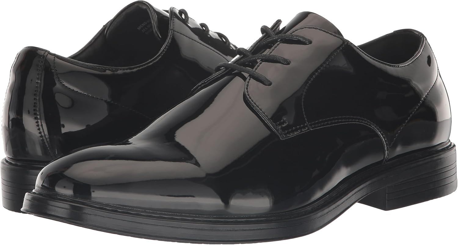 Nunn Bush Mens Centro Flex Plain Toe Oxford Formal Lace Up Tuxedo Shoe - Image 7