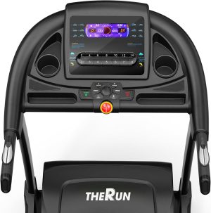 THERUN Incline Treadmill for Running and Walking, 300 lbs Weight Capacity Folding Treadmil...