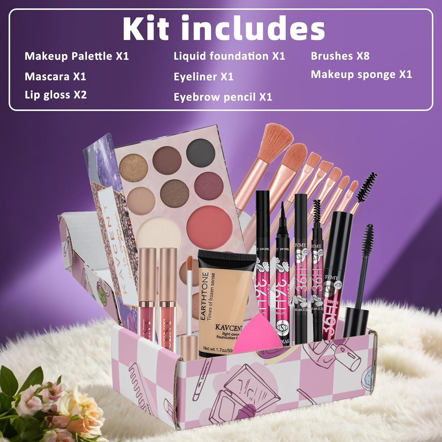 Makeup Kit for Teens Women Full Kit Makeup Sets for Women Foundation Eyeshadow Makeup Gift Set for Teen Girls Christmas Makeup kits for Teenagers 10-12 - Image 2