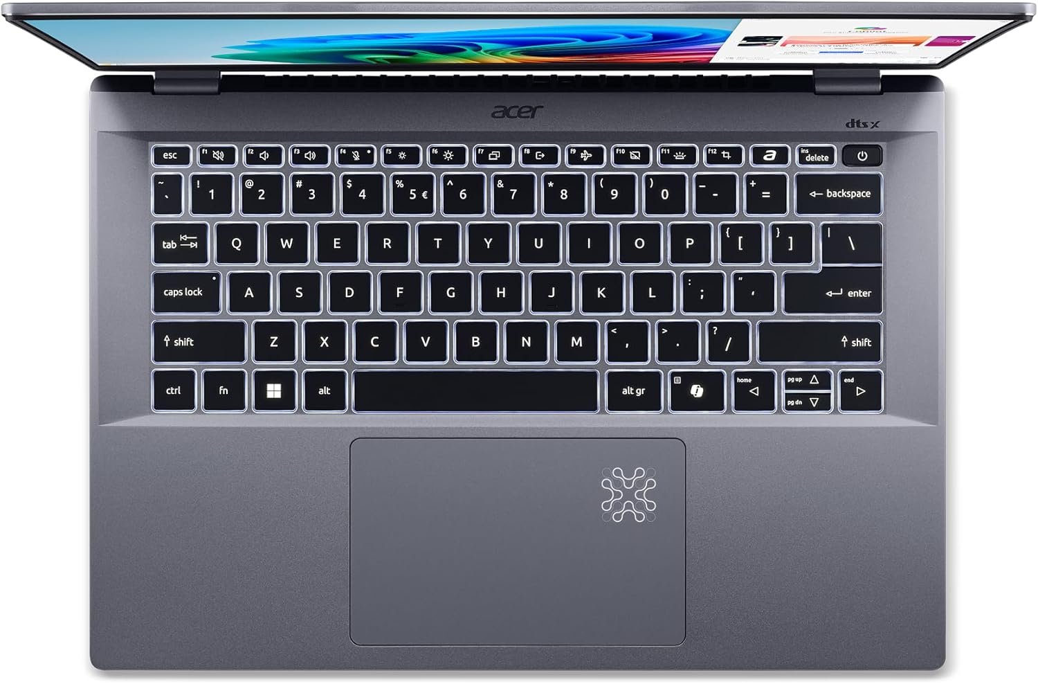 Acer Swift Go 14 AI Copilot+ PC | 14.5" 2.5K 120Hz Display | Unlock AI Experiences | Snapdragon X Plus 8-Core Processor | 16GB RAM | 1TB Gen 4 SSD | Wi-Fi 7 | Windows 11 Home | SFG14-01-X006 - Image 15