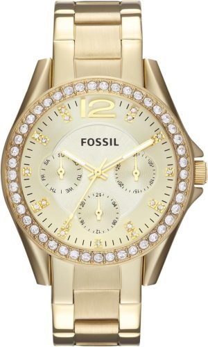 Fossil Women’s Riley Stainless Steel Multifunction Watch