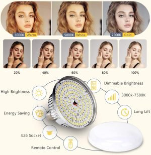 Torjim Softbox Photography Lighting Kit, 16” x 16” Professional Softbox Lighting Kit with 85W 3000-7500K LED Bulbs, Studio Lights for Photography/Video Recording/Live Streaming/Portraits Shooting