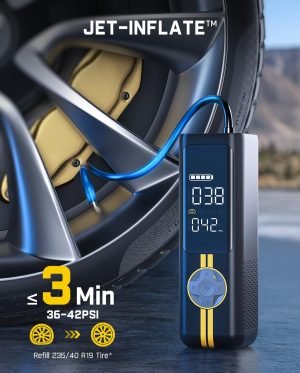 Fanttik X8 APEX EV Tire Inflator Portable Air Pump, 2X Faster Inflation, 150PSI Cordless A...