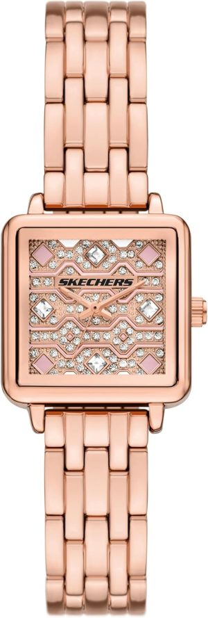 Skechers Women’s Katella Analog Rose Gold-Tone Metal Watch (Model: SR6338)