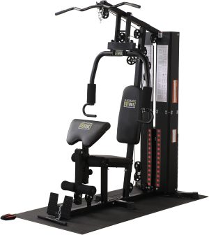 BalanceFrom Multifunctional Steel Frame Home Gym Machine with Floor Mat – Strength Train...