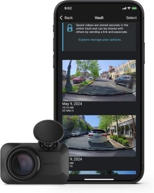 Garmin Dash Cam™ Mini 3, Ultracompact 1080p HD Dash Cam with a 140-degree Field of View,...