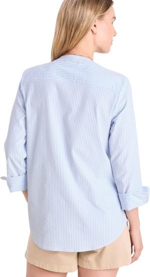vineyard vines Womens Harbor Seersucker Savannah Popover