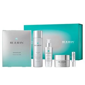 REJURAN® Total Aesthetic Skincare Set, c-PDRN® – Salmon DNA Rejuvenating Daily Skincare Kit for Anti-Aging, Firming & Deep Hydration. Gift Set for Radiant, Youthful Glass Skin. Korean Skincare.