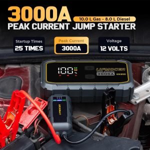 GS300 Jump Starter – 3000A Car Battery Jump Starter for Up to 10.0L Gas and 8.0L Die...