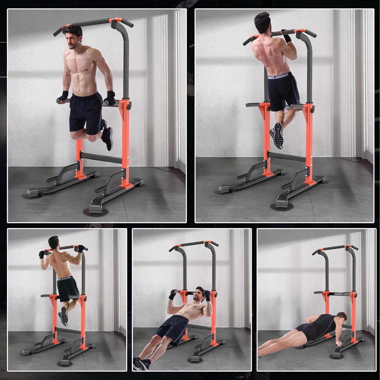 Dip Station - Home Gym Strength Training Pull-Ups Dip-Ups 330Lbs - Image 7