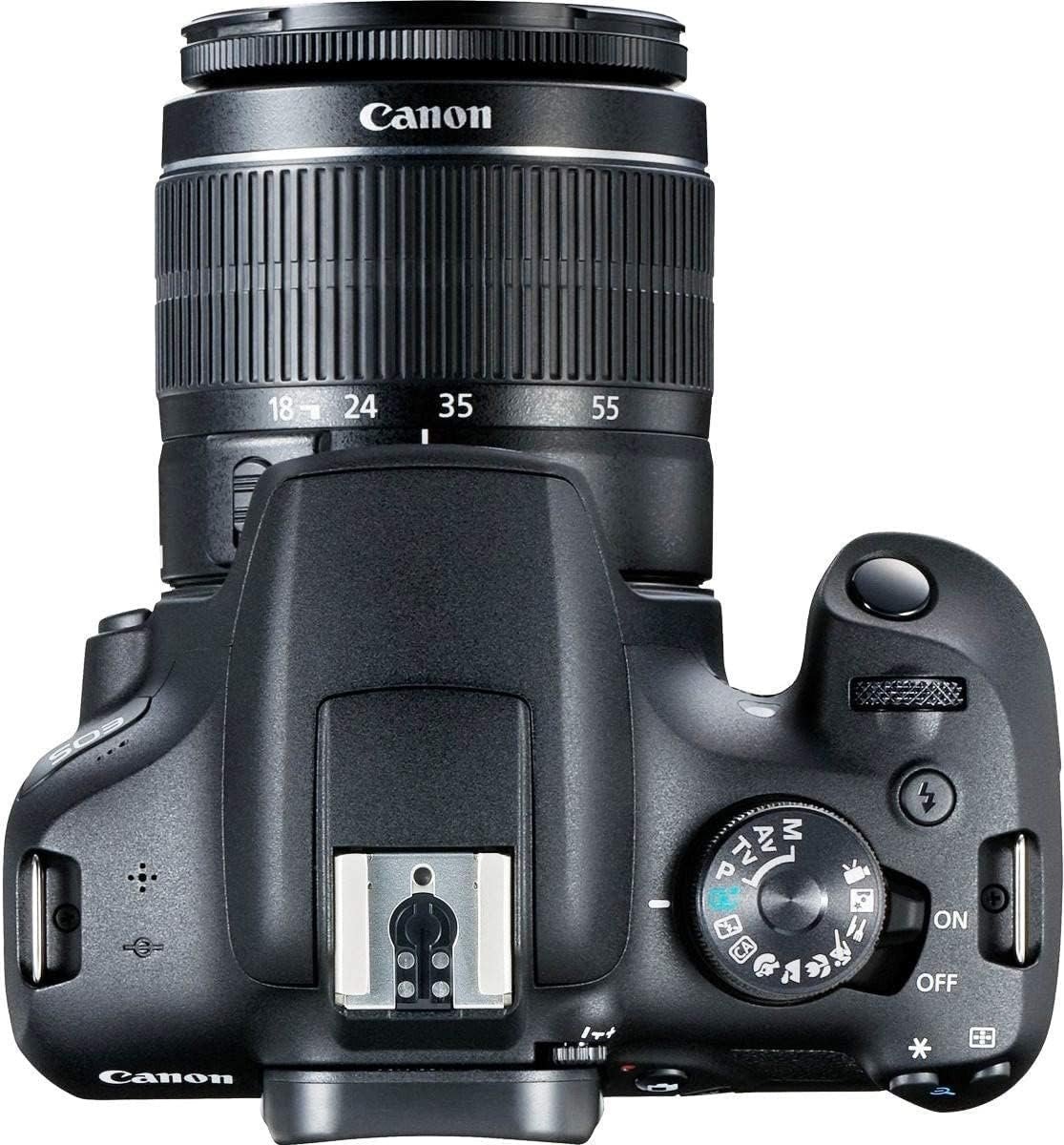 Canon EOS 2000D / Rebel T7 DSLR Camera w/EF-S 18-55mm f/3.5-5.6 Lens 3 Lens Kit: 128GB Memory + Wide Angle + Telephoto + Flash (Renewed) - Image 3