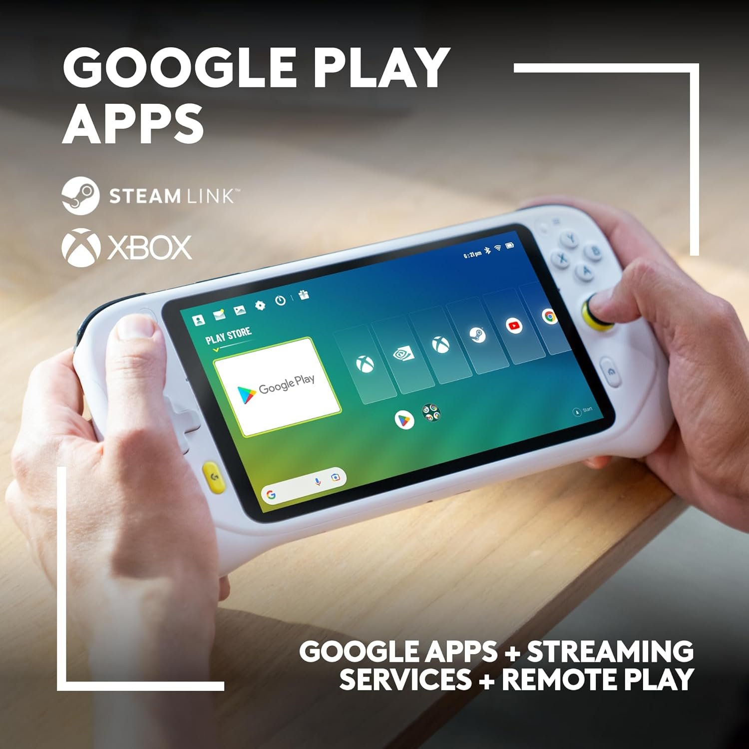 Logitech G Cloud Handheld Portable Gaming Console with Long-Battery Life, 1080P 7-Inch Touchscreen, Lightweight Design, Xbox Cloud Gaming, NVIDIA GeForce NOW, Google Play - Image 4