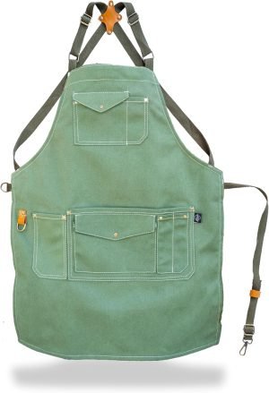 FARMER’S DEFENSE Canvas Gardening Apron with Durable Pockets