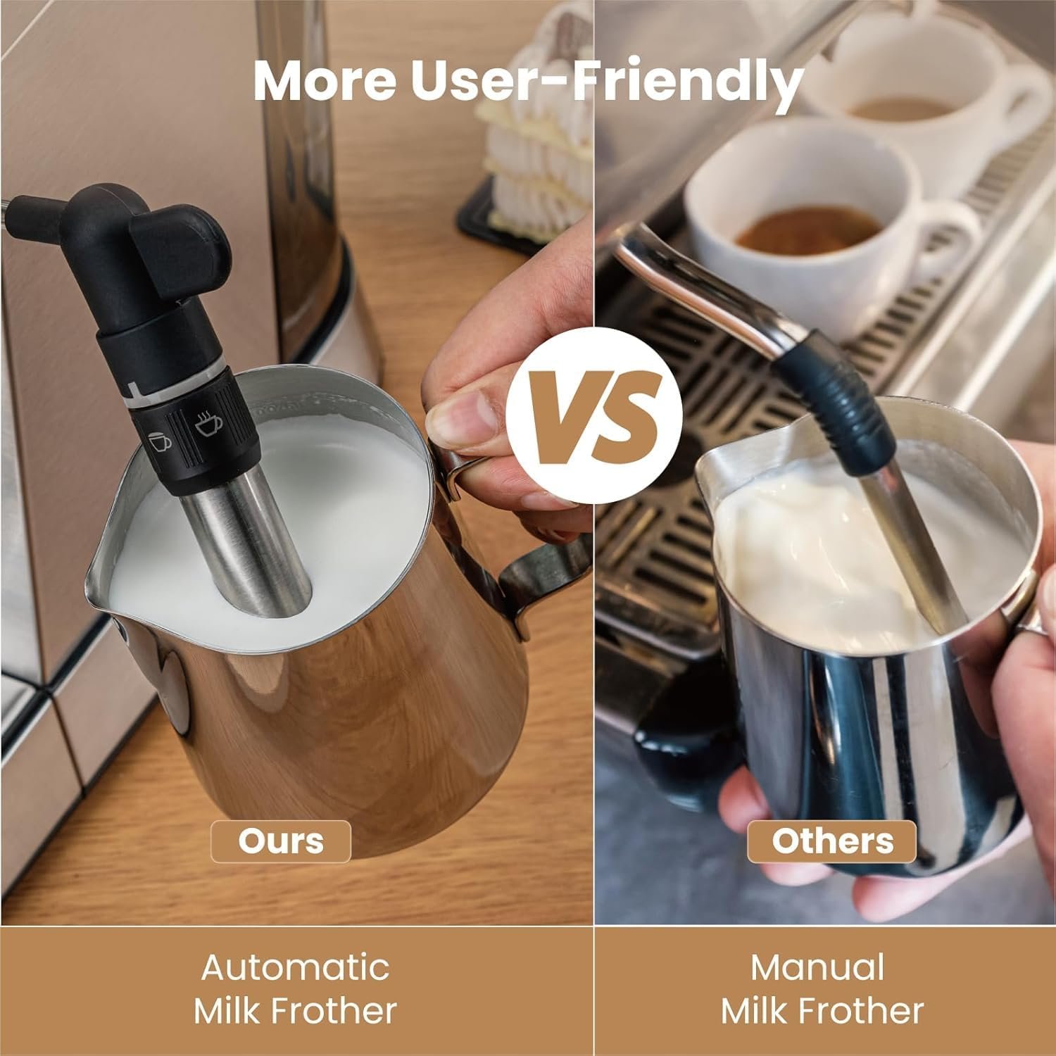 Gevi Espresso Expresso Machine 20 Bar with Auto Milk Frother, Professional Espresso Maker with Steam Wand, Compact Stainless Steel Cappuccino & Latte Machine, Gift for Coffee Lover, Home Baristas - Image 2