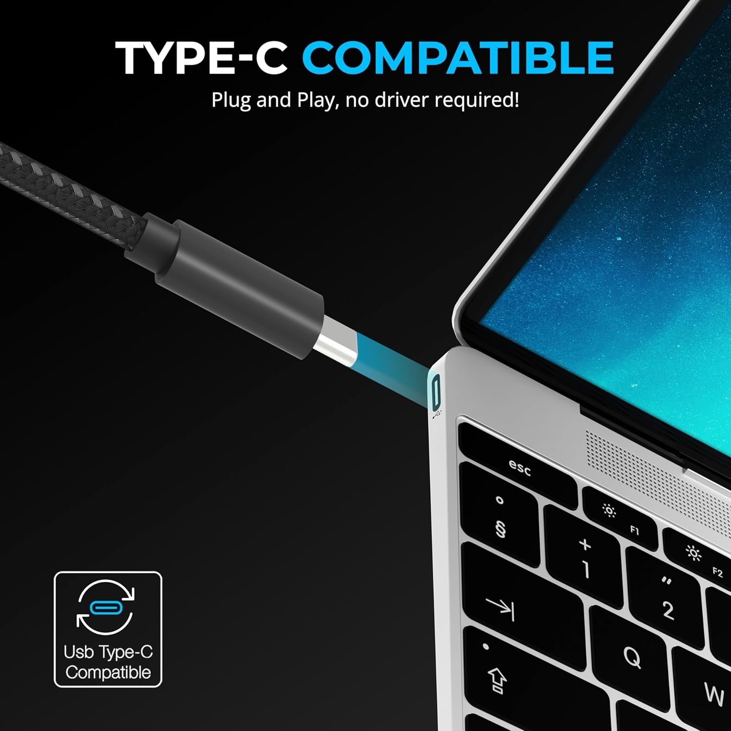 SABRENT 7-Port USB-C Hub with Power Switches, 5Gbps USB 3.2, 48W Powered Hub with 3 USB-A + 4 USB-C Ports, 20W PD, LED Status, Aluminum Body – for Mac, PC, Steam Deck, ROG Ally (HB-3A4C) - Image 5