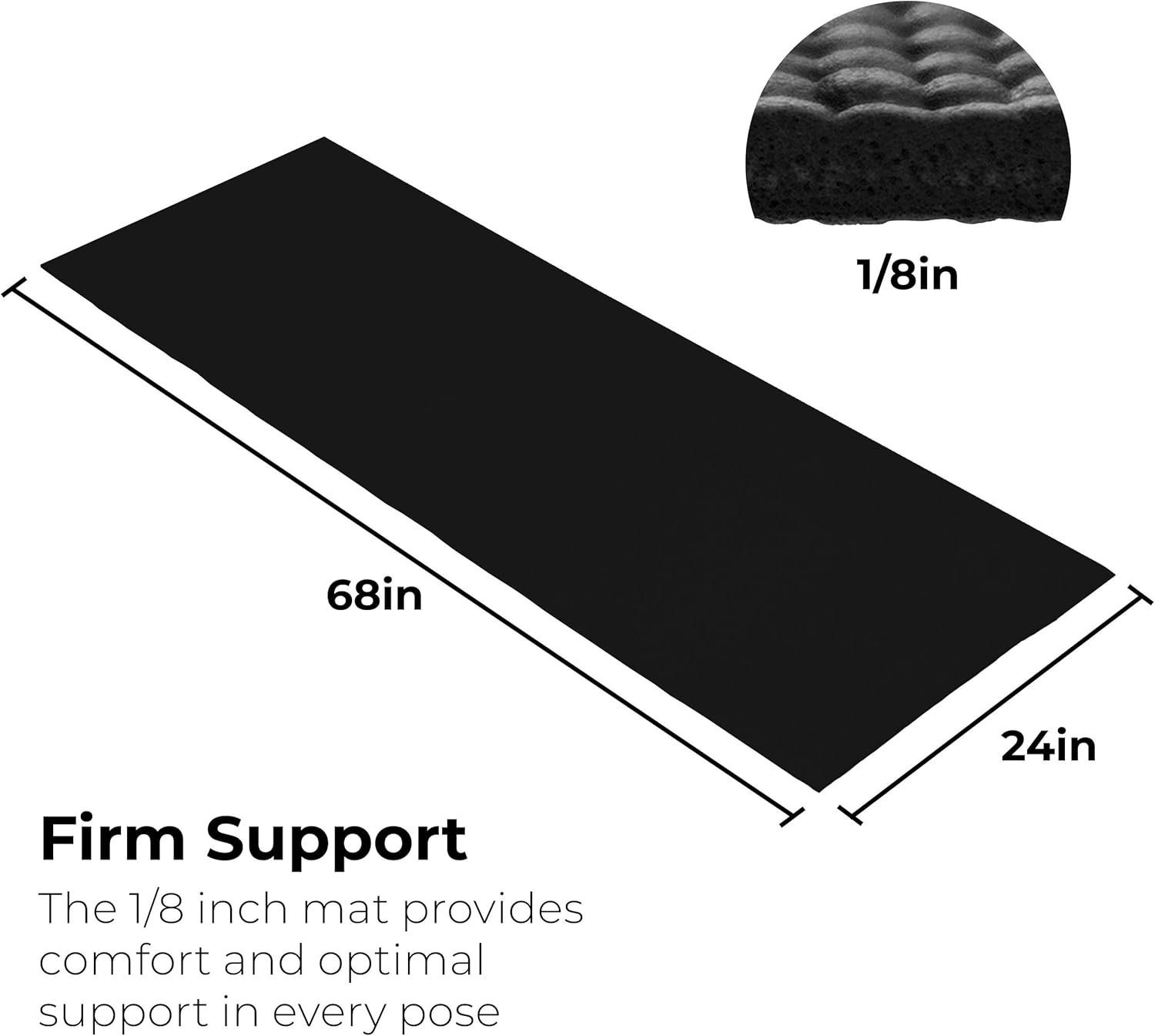 Hello Fit 10-Pack Yoga Mat, 68" x 24" Non Slip Exercise Mat, 4mm Thick Gym Mat for Fitness and Stretching, Bulk Non Toxic Yoga Mats for Schools and Studios - Image 4