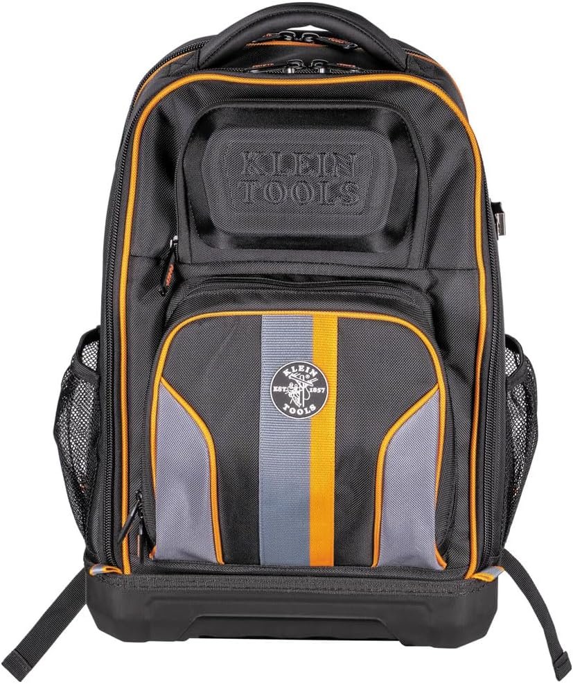 Klein Tools 62805BPTECH 28-Pocket Laptop Backpack Tool Bag, Tradesman Pro Extra-Large Tech Tool Backpack with Molded Bottom, Charging Port - Image 5