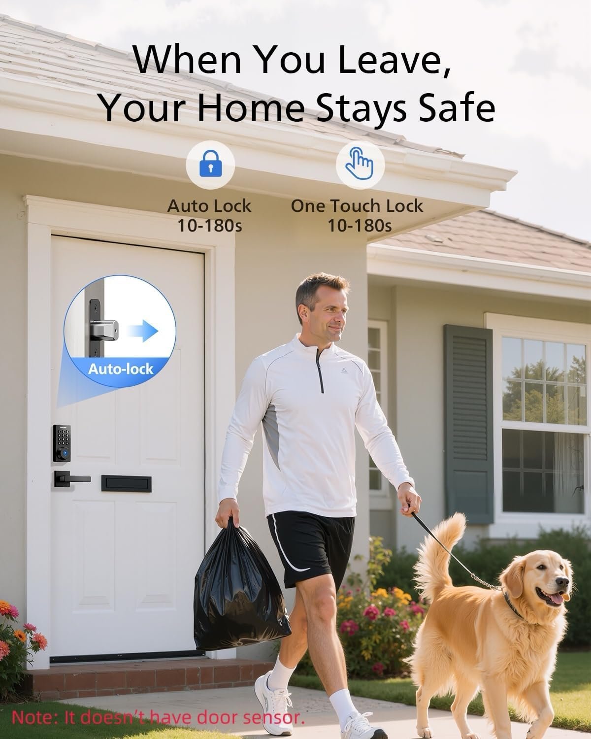 Philips Wi-Fi Door Lock, WiFi Smart Lock Keyless Entry Deadbolt for Front Door, Compatible with Alexa & Google Assistant, Remote Control, Built-in WiFi, APP Fingerprint Passcode Unlock, Auto Locking - Image 8