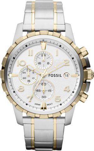 Fossil Men’s Dean Quartz Stainless Steel Chronograph Watch