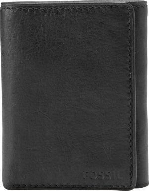 Fossil Men’s Leather Trifold Wallet for Men