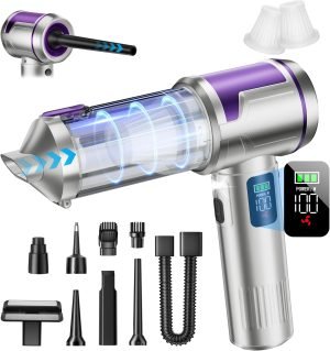 Handheld Car Vacuum Portable Cordless, 22000Pa High-Power Suction Hand held Vacuum Cleaner...