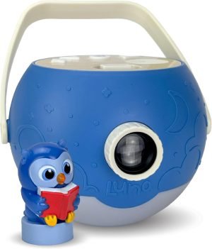 Kids Book Projector – 5 Read-Aloud Stories, 5 Songs, Night Light & Soothing Dream Music | Children Ages 3+ Storytime Projector for Kids & Toddlers | Educational Toys, Owl