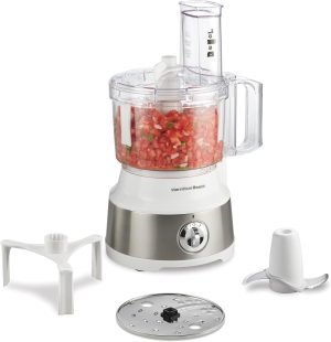 Hamilton Beach Food Processor & Vegetable Chopper for Slicing, Shredding, Mincing, an...