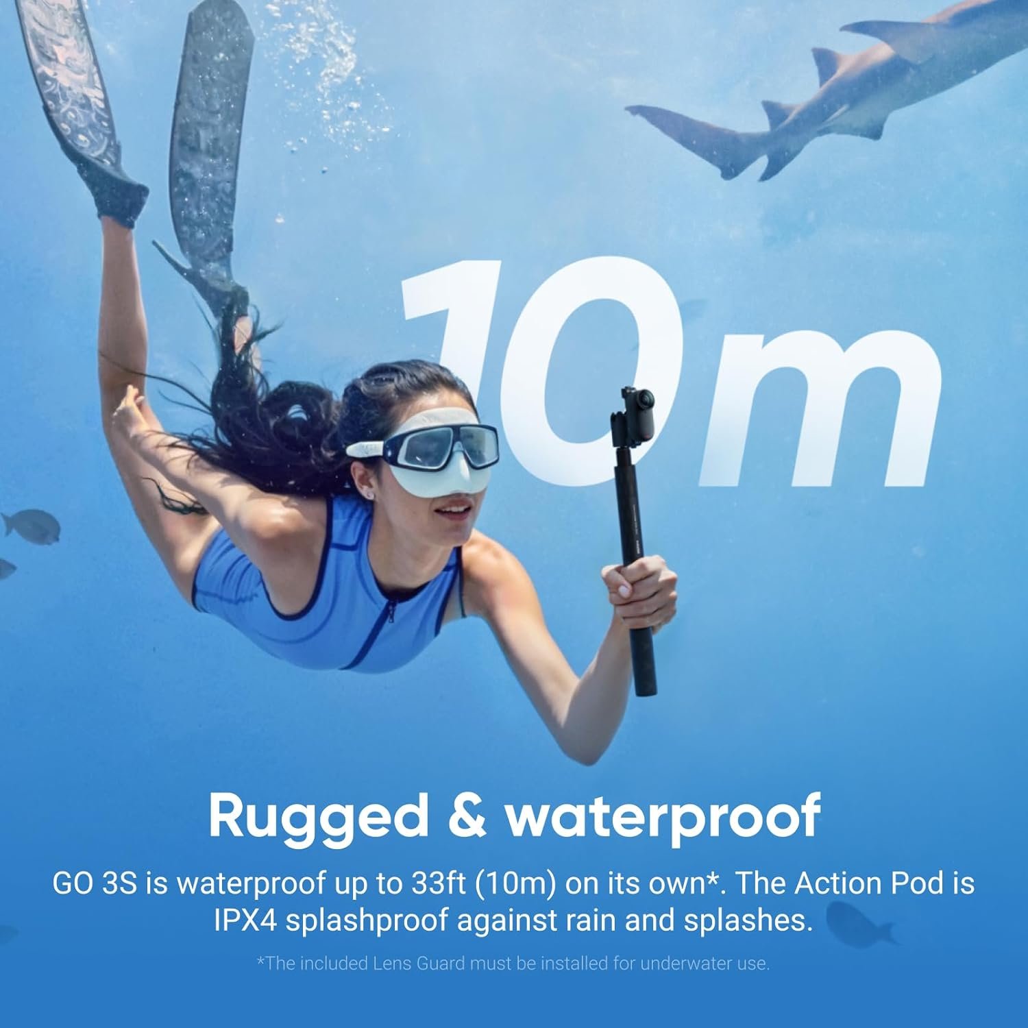Insta360 GO 3S - 128 GB Black 4K Tiny Portable Vlogging Camera, Hands-Free POVs, Mount Anywhere, Stabilization, 140 Min Battery Life, 10m Waterproof, Pet POV - Image 6