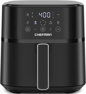 Chefman Air Fryer – 6 QT Compact Airfryer for Quick & Easy Meals in Minutes, Featur...