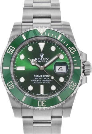 Rolex Submariner “Hulk” Green Dial Men’s Luxury Watch M116610LV-0002