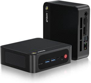 Beelink Mini PC, AMD Ryzen 7 6800H(8C/16T, Up to 4.7GHz), 16GB LPDDR5 RAM 500GB PCIe4.0 x4 SSD, SER5 MAX Desktop Computer Support 4K Triple Display/DP/HDMI/Type-C/WiFi 6/BT5.2/2.5GB LAN, Office/Home