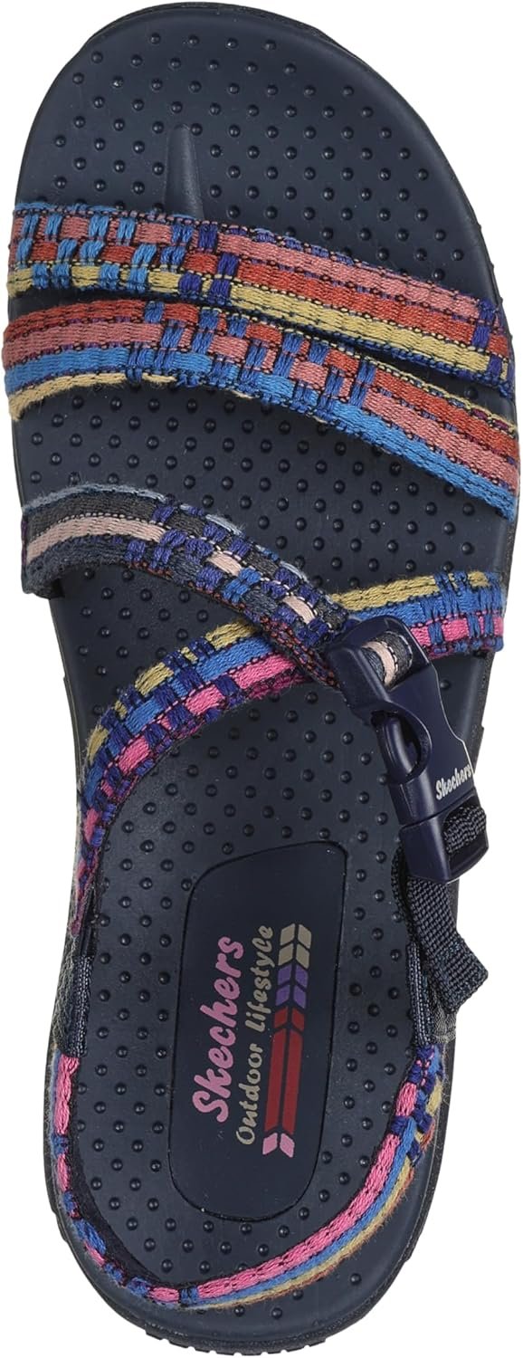 Skechers womens Reggae - Sew Me - Boho Woven Strappy Slingback - Image 3