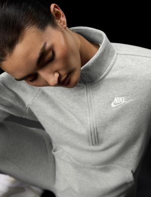 Nike Women’s Sportswear Club Fleece 1/2-Zip Sweatshirt