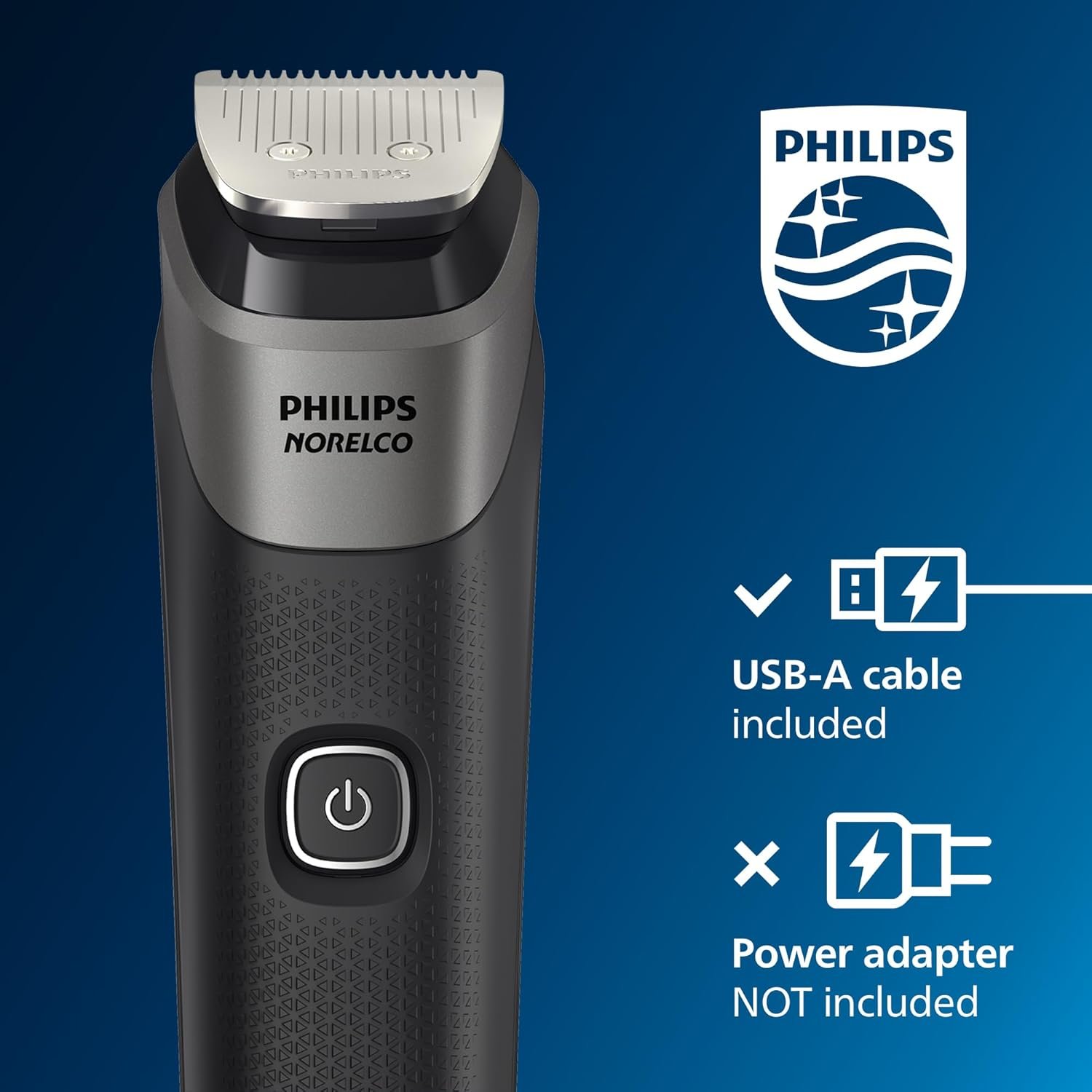 Norelco Philips Multigroom 5000 Series, All-in-One Trimmer, Beard Trimmer and Hair Clipper, 18-Piece Men's Grooming Kit for Beard, Face, Nose, Ear, Body, with Titanium Blades, Travel Pouch, MG5970/49 - Image 8