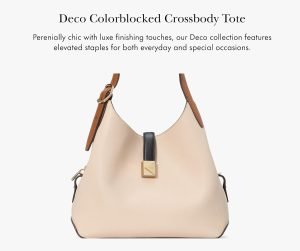kate spade new york Deco Pebbled Leather Crossbody Tote