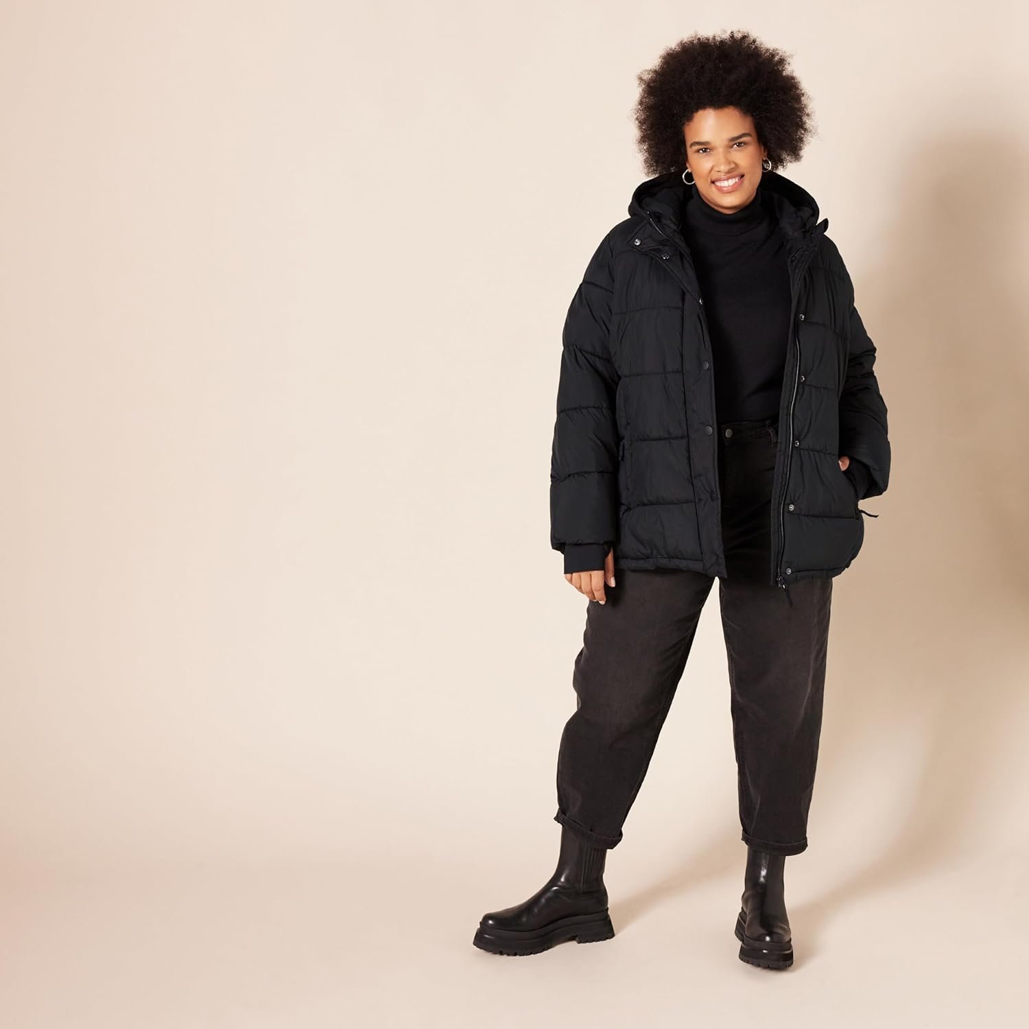 Amazon Essentials Womens Heavyweight Quilted Long-Sleeve Hooded Puffer Coat (Available in Plus Size) - Image 7