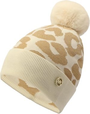 Michael Kors Women’s Metallic Leopard Cuff Hat