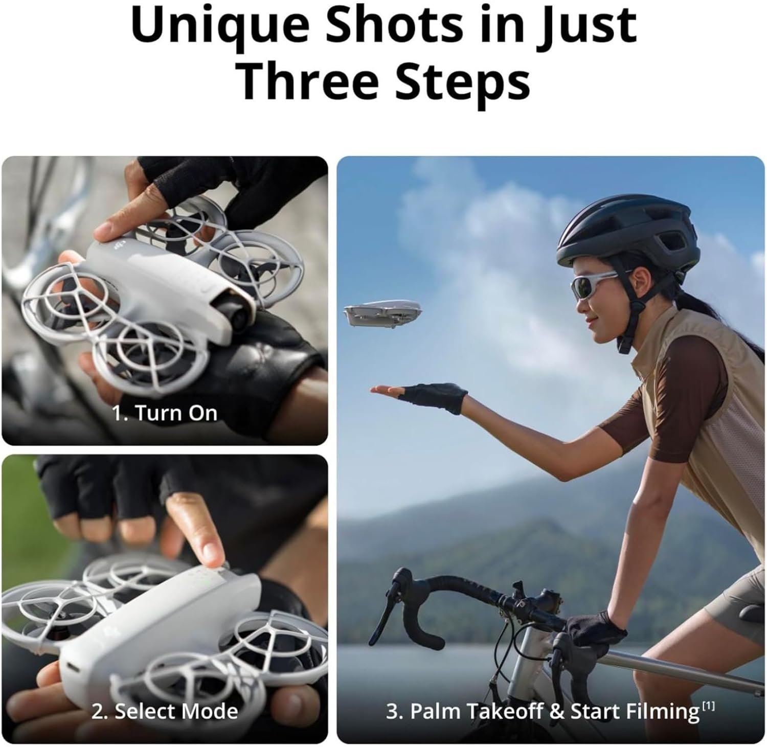 DJI Neo, Mini Drone with 4K UHD Camera for Adults, 135g Self Flying Drone that Follows You, Palm Takeoff, Subject Tracking, QuickShots, Stabilized Video, Built-In Propeller Guard (Controller-Free) - Image 2