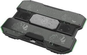 Gaming Laptop Cooling Pad with 10-Color RGB & 5-Speed Dual Cooling – Semiconduc...