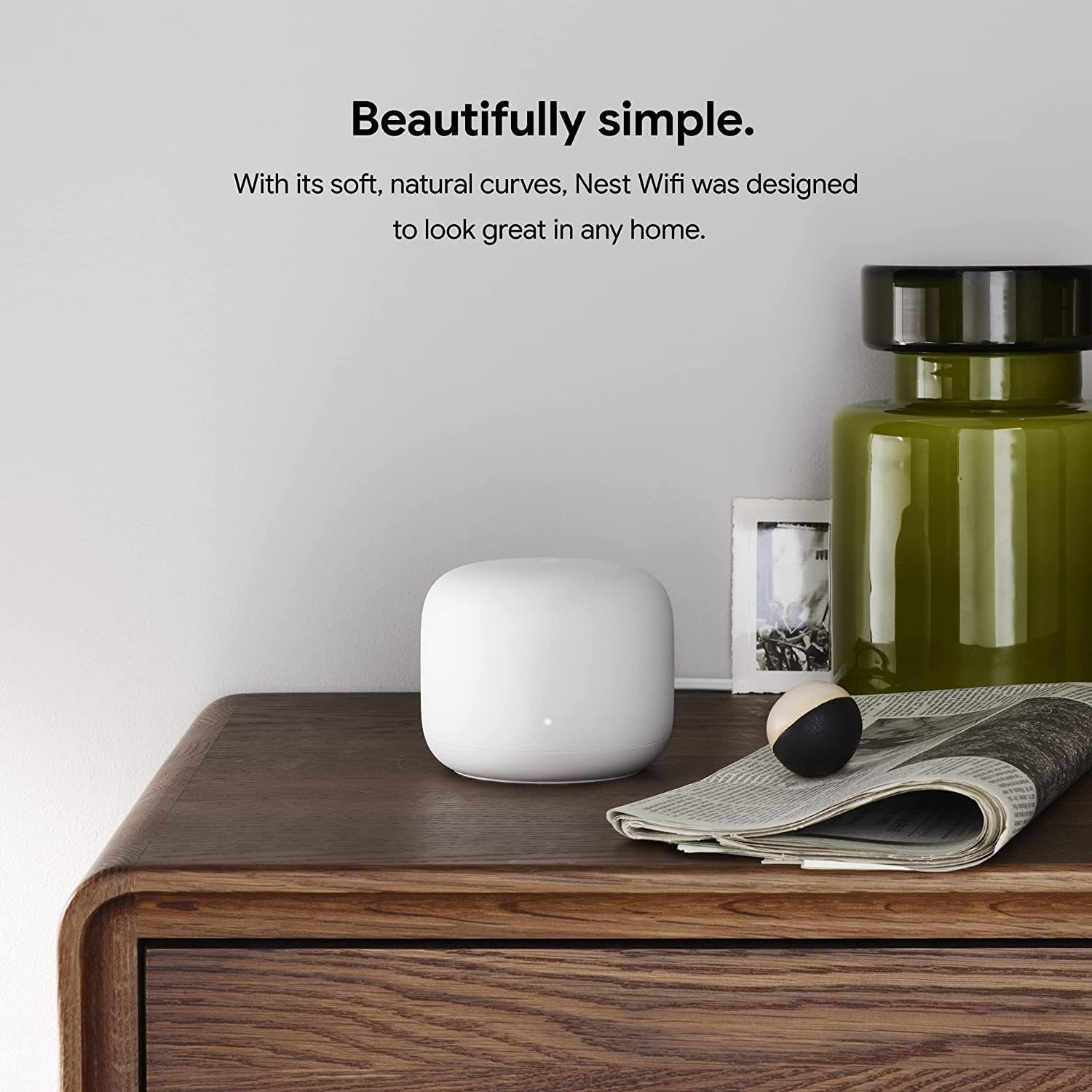 Nest WiFi Router and 2 Points - WiFi Extender with Smart Speaker - Works with Google WiFi (3 Pack) White - Image 8