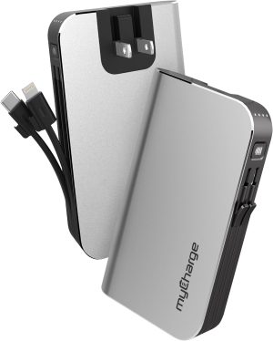 myCharge Portable Charger with Wall Plug – 10050mAh Fast Charger – Power Bank for iPho...