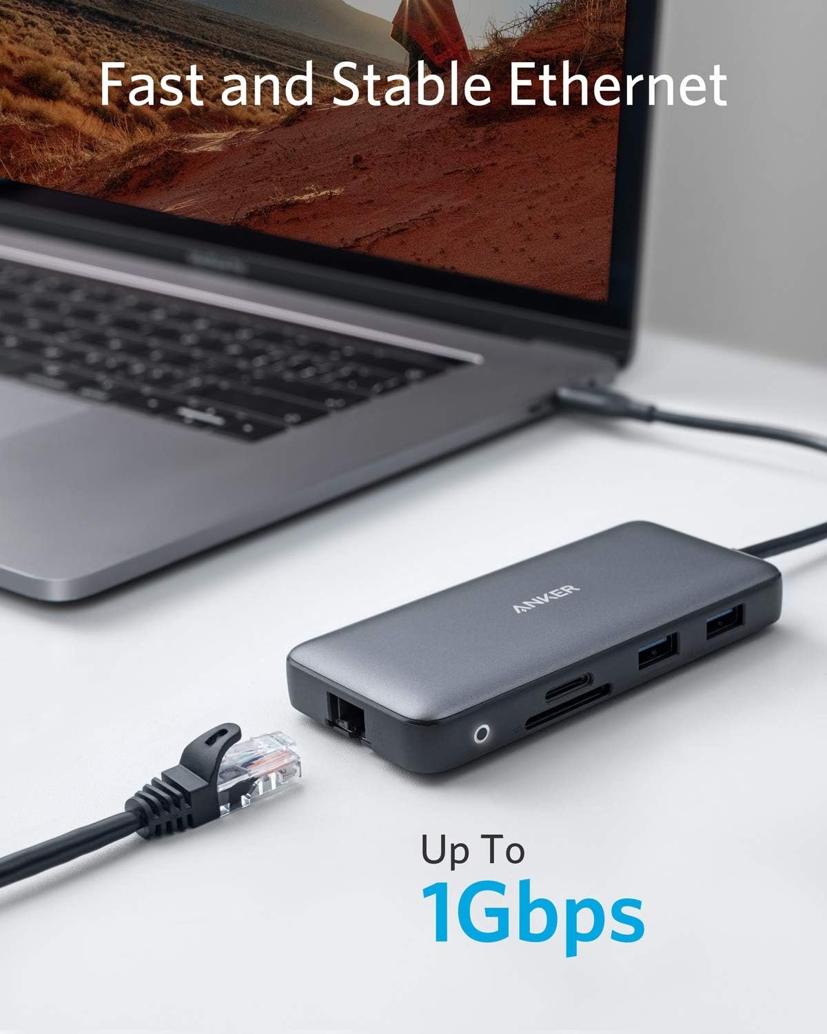 Anker Laptop Docking Station Dual Monitor, 8-in-1 USB C Hub, 4K Dual Monitor with 2 HDMI, 1 Gbps Ethernet Hub, 85W Power Delivery, SD Card Reader for MacBook Pro, XPS and More (Charger not Included) - Image 7