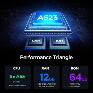 Android Tablet, 10.1 inch Android 15 Tablet with Octa-core Processor RAM 12GB ROM 64GB(Up to 2 TB), 800×1280 Resolution, WiFi 6 & Bluetooth, Dual Speakers, 5MP+8MP, 6000mAh, Tablets 2025