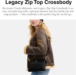 COACH Legacy Zip Top Crossbody