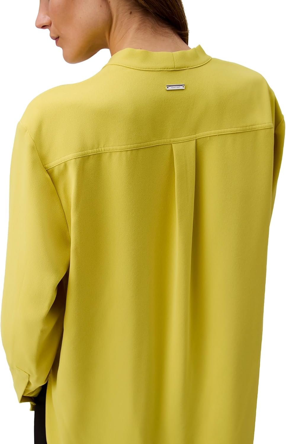 Calvin Klein Womens Relaxed V Neck Blouse - Image 5