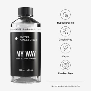 Hotel Collection Diffuser Oil – My Way – Aromatherapy Essential Fragrance Oil – Sandalwood, Warm Virginia Cedar & Beautiful Iris – 500ML 16.9 Fl oz