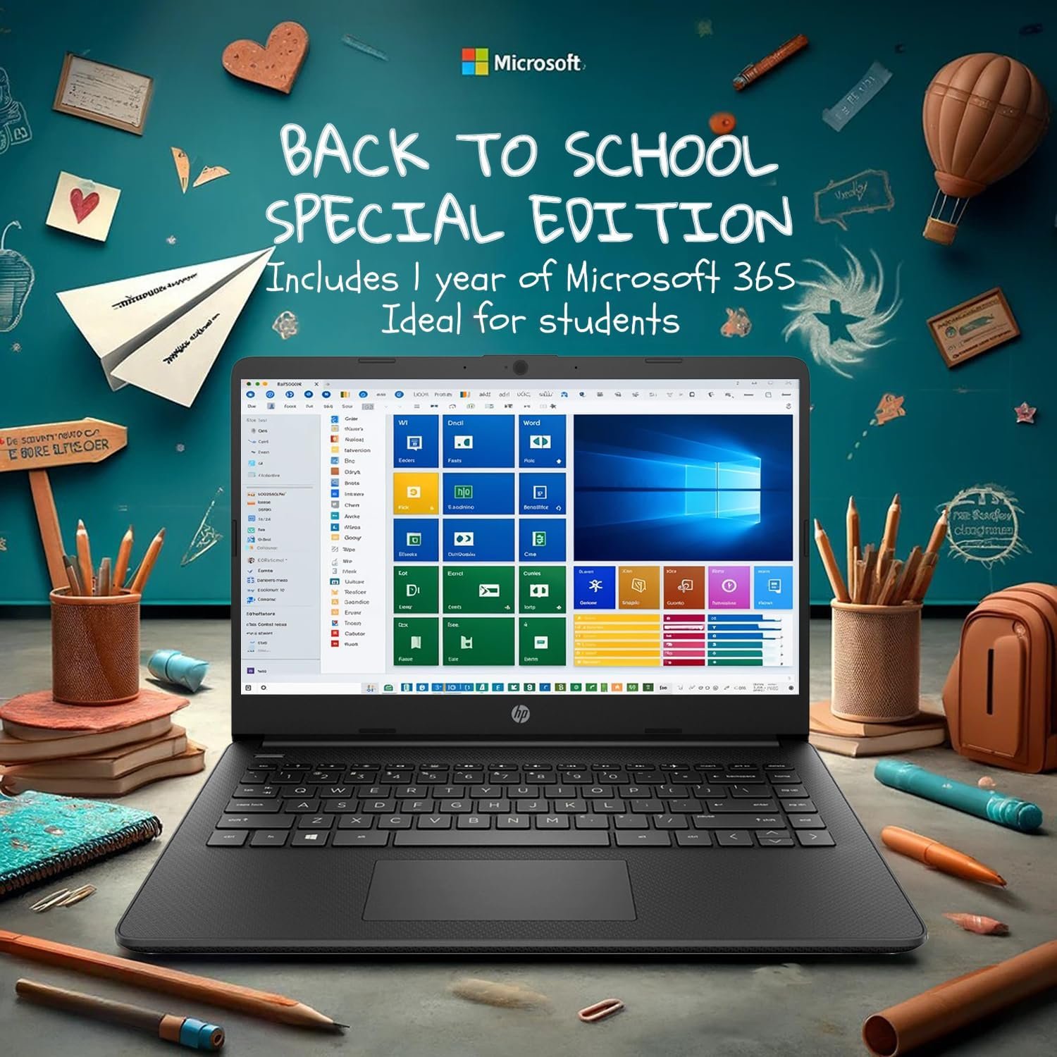 HP 14 Ultrabook, Intel CPU, 16GB RAM, 1.6TB Storage (128GB OnBoard w/ 512GB Portable Drive + 1TB OneDrive), Up to 12 hrs Battery Life, Windows 11 Pro, Tranquil Pink, w/WOWPC 3-in-1 Bundle - Image 2