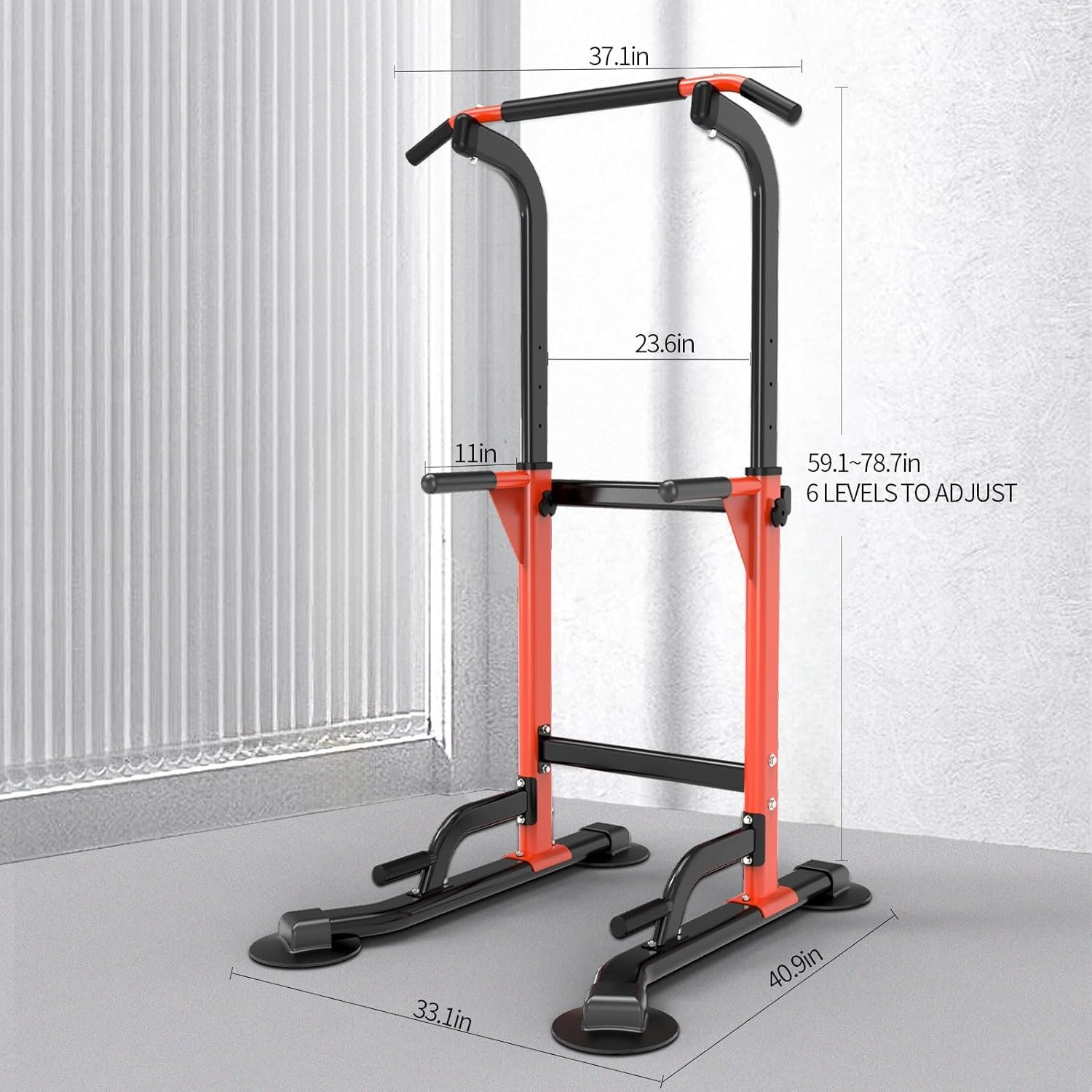 Dip Station - Home Gym Strength Training Pull-Ups Dip-Ups 330Lbs - Image 4
