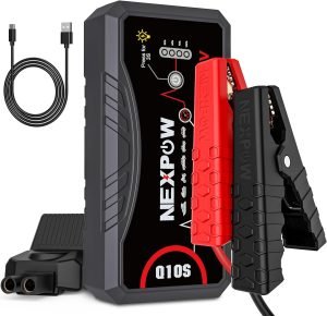 NEXPOW Car Jump Starter 2025 Upgraded Car Battery Jump Starter Pack 3000A Peak for Up to 9.0L Gas and 7.0L Diesel Engine 12V Auto Battery starter Jumper Cables Portable Lithium Jump Box with USB QC3.0